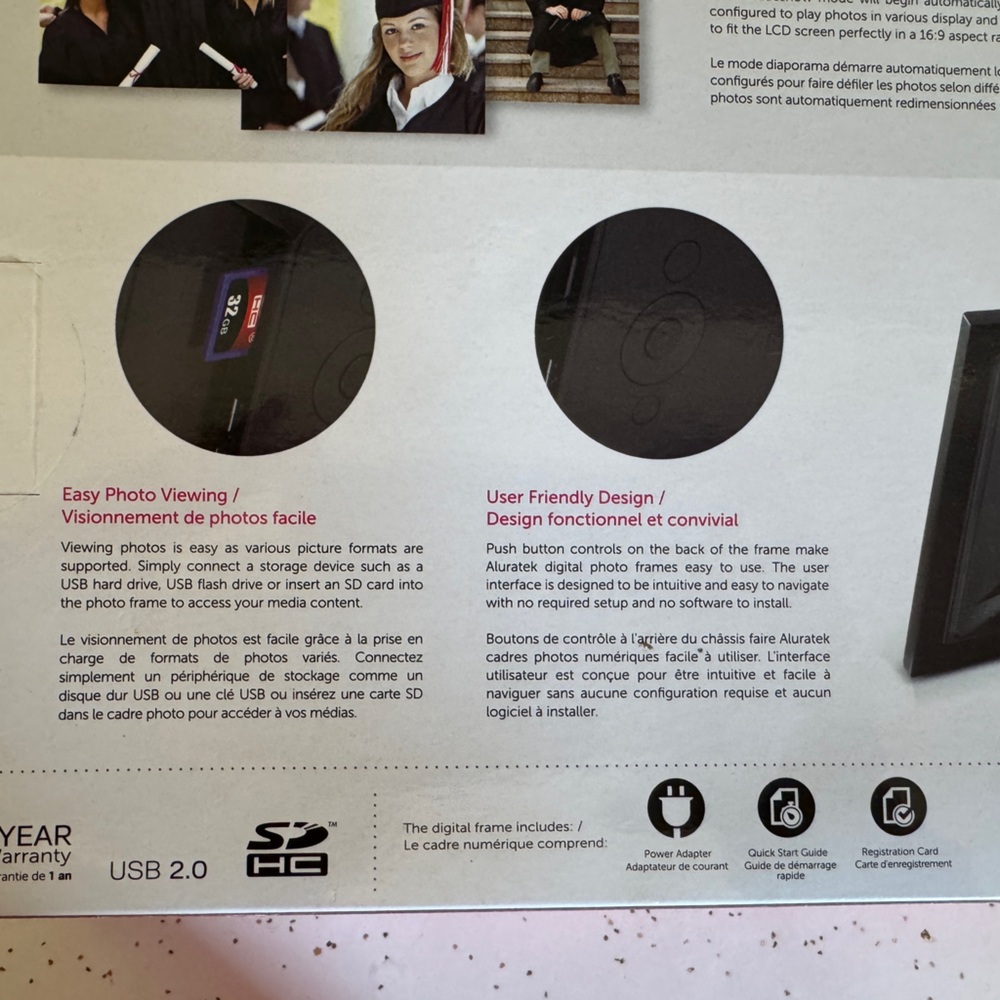 Black Digital Photo Frame - Picture 3 of 5